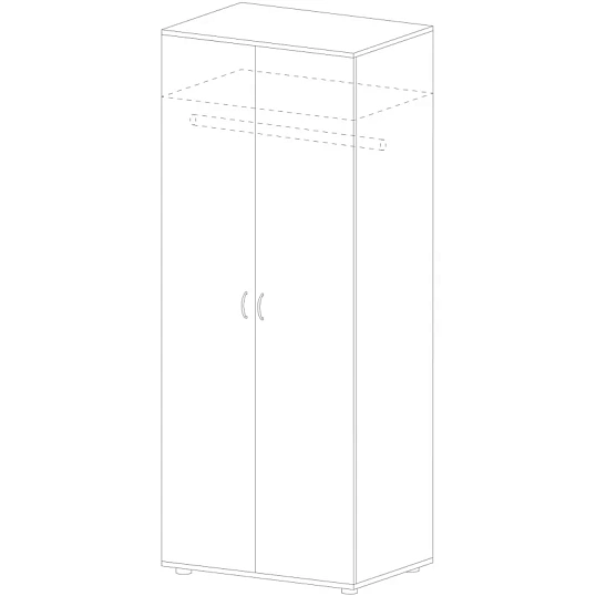 Шкаф PT Арго для одежды А-307 Н ясень ш 1184550