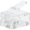 Коннектор TWT TWT-PL12-6P4C/100 RJ12 д/кабеля 4-ех контактный, 100шт/уп