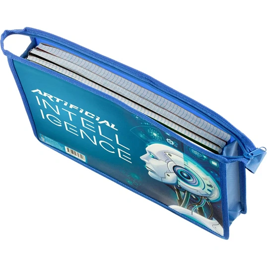 Папка для тетрадей А4 пластиковая ИСКУССТВЕННЫЙ ИНТЕЛЛЕКТ 2024