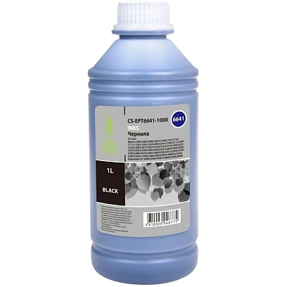Чернила Cactus CS-EPT6641-1000 T6641 чер. 1000мл для Epson L100/L200/L300