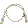 Патч-корд ExeGate UTP-RJ45-RJ45-C6-CU-0,5M-GY, cat.6, 0.5м <EX282002RUS
