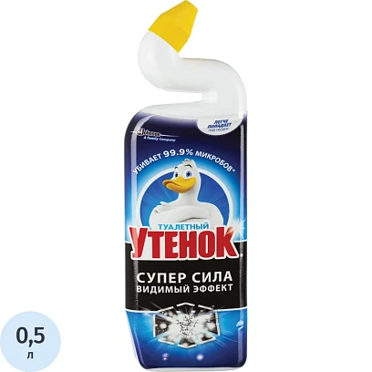 Средство для сантехники УТЕНОК Супер Сила Видимый Эффект 500мл.