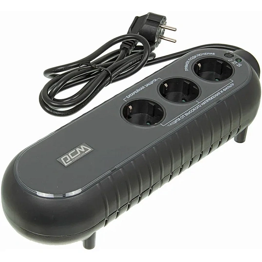 ИБП Powercom WOW 300 165Вт 300ВА черный (WOW-300A-6GG-2440)