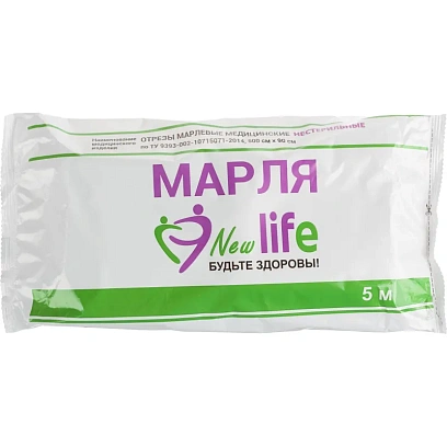 Перевяз. ср-ва Отрез марлевый 1м. пл.36г Навтекс/Life ШК45536