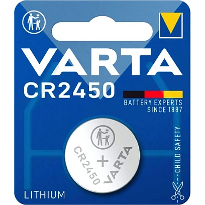 Батарейка Varta ELECTRONICS CR2450 1шт Lithium 3V (6450) (1/10/100)