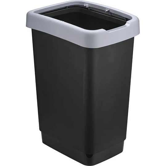 Ведро мусорное IDEA ТВИН 25л серое