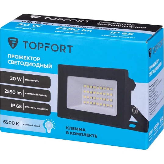 Прожектор светодиодный TOPFORT LED FL 30W 6500K IP65