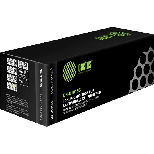 Картридж лазерный Cactus CS-D101SS MLT-D101S чер.для Samsung 2160/2165/2167
