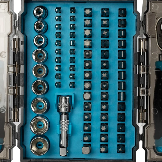 Набор отверток Topfort с трещоткой, битами, головками, 78 предм (9113478)