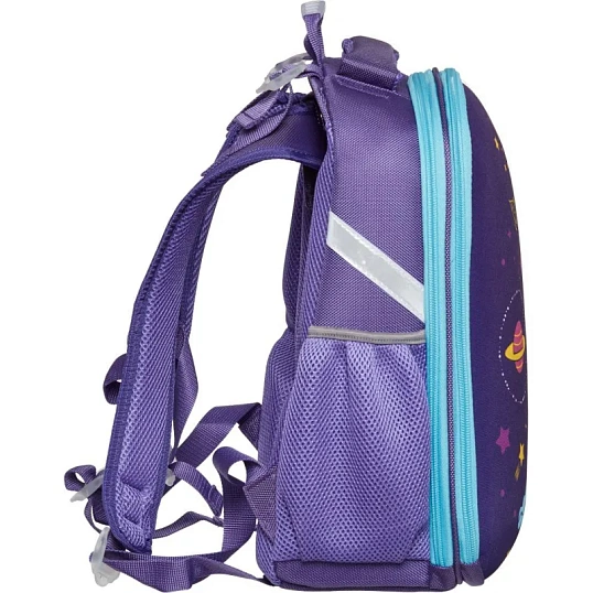 Ранец Комус Класс Кот-космонавт, меняет цвет, 2 отд., эргоном. спинка