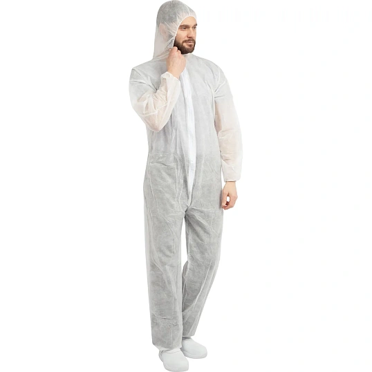 Комбинезон одноразовый Каспер Комус белый 30 г/кв.м (р.5XL), 10шт/уп