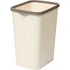 Ведро мусорное пластик с фиксатором Tandem 20л (слон.кость/шоколад) _842226