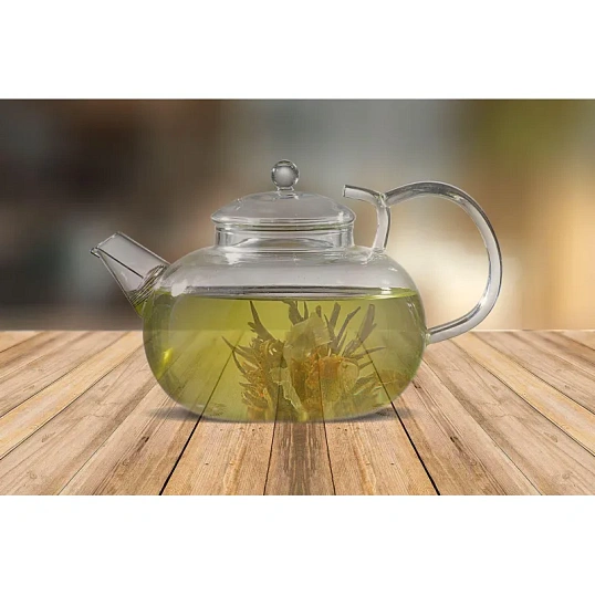 Чайник заварочный 600мл стекл. ИВАН-ЧАЙ (пружина в носике) (TP106)