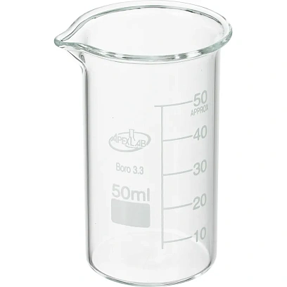 Стакан лабораторный В-1-  50 ТС, с дел.,  ГОСТ 23932-90 Apexlab