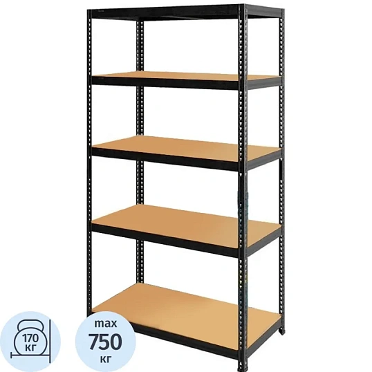 Стеллаж металлический SBL 180KD/90x45/ 5 полок