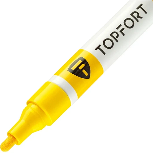 Маркер лаковый TOPFORT Paint 4 мм желтый