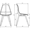 Стул Комус EAMES PLAST HN BLACK (BOX-4) (KM) RU K01 белый/черный