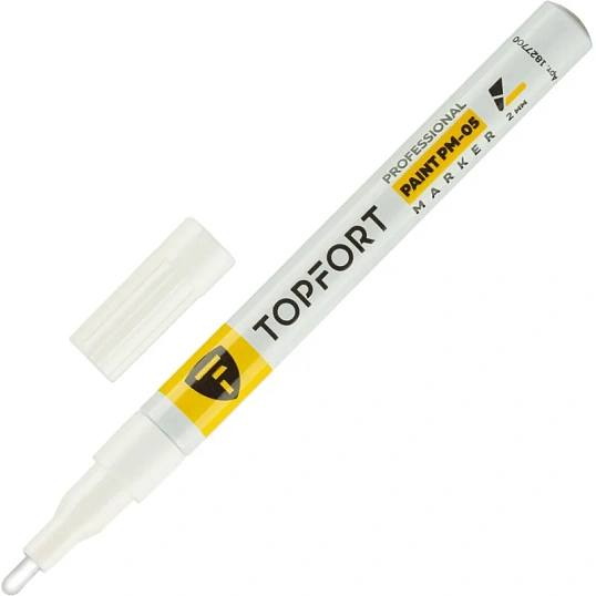 Маркер лаковый TOPFORT Paint 2 мм белый