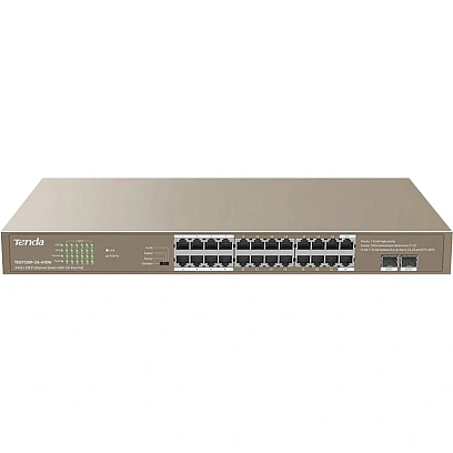 Коммутатор Tenda TEG1126P-24-410W 24GE+2SFP 24PoE