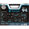 Набор инструмента TOPFORT 94 предметов  1/4 и 1/2