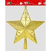 Верхушка на елку Праздничная звезда, золотая, 23 см НУ-4401