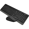 Набор клавиатура+мышь A4Tech Fstyler (FG1012 BLACK) клав:черн/сер мышь:черн