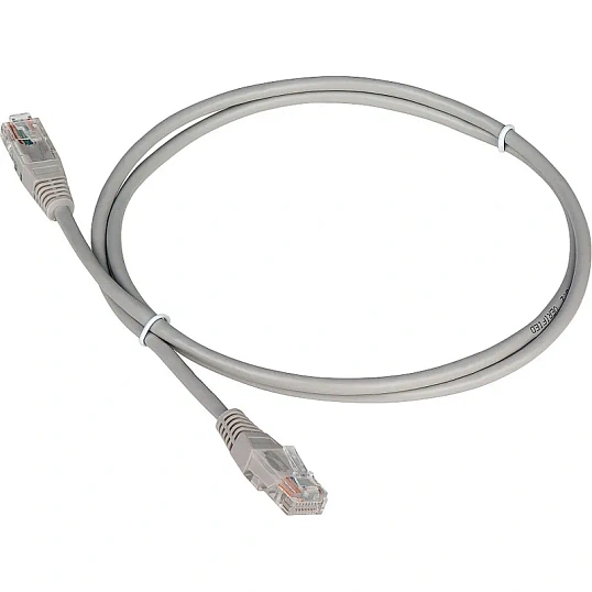 Патч-корд TWT TWT-45-45-1.5-GY UTP кат.5e, 1.5 м, серый