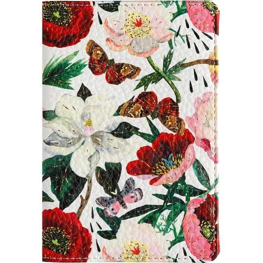 Обложка для паспорта FLORA.Пионы 3-620/02