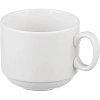 Чайная пара Экспресс белая, фарфор чашка 220мл блюдце d-14см (6С1628)