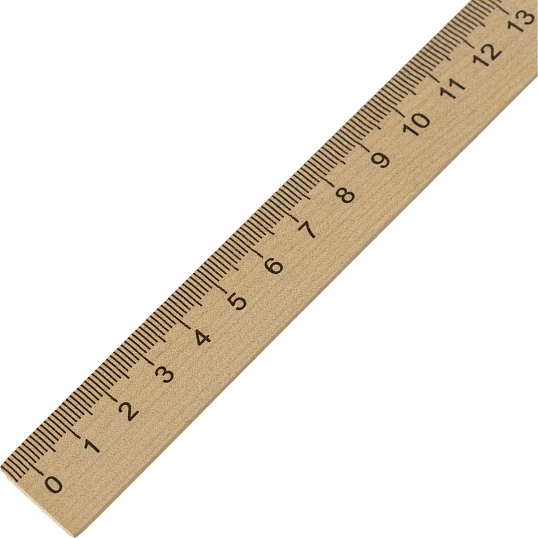 Линейка деревянная 25см, лд25
