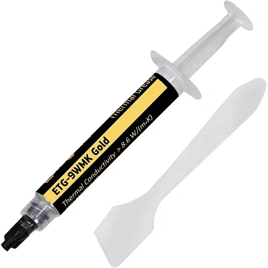 Термопаста ExeGate ETG-9WMK Gold 4г, шприц с лопаткой (EX282343RUS)