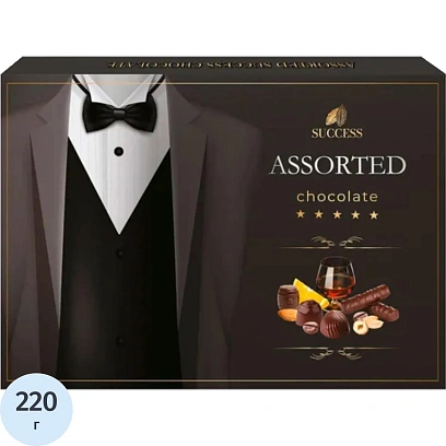 Конфеты Success Джентльменский набор Премиум Ассорти, 220г