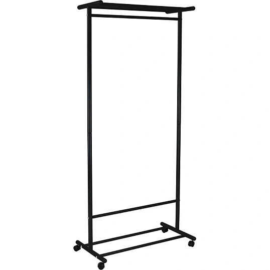 Вешалка МЕ_напольная М 9, колеса, чёрный