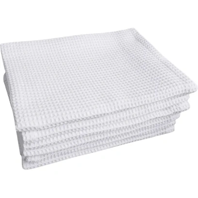 Полотенце вафельное 40х80 плотн.150гр/м2, отбелен., 10шт