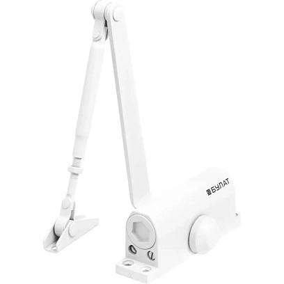 Доводчик дверной БУЛАТ ULTIMATE ДД-60 A-W (25-80 кг) белый,морозост(10)