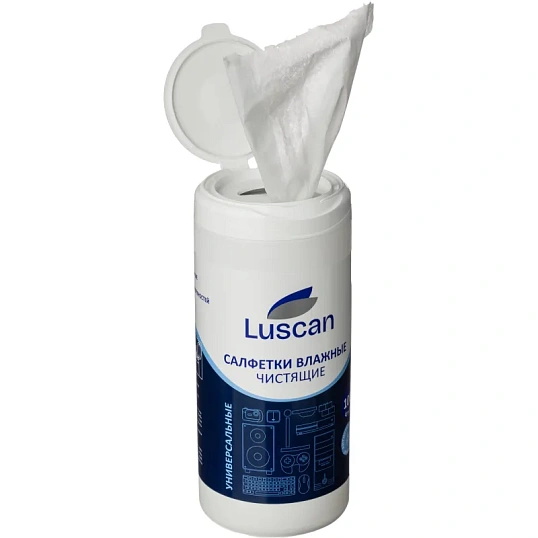 Салфетки универс Luscan, туба, 100 шт, 130х170