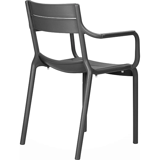 Кресло LO_обеденное DOBRIN TIM ARM LMZL-PP903_P_GR-04 темно-серый