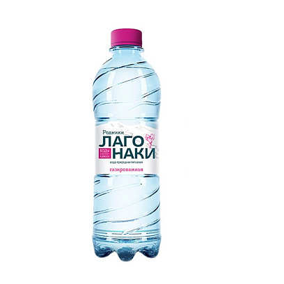 Вода питьевая Родники Лаго-Наки природная газ ПЭТ 0,5л