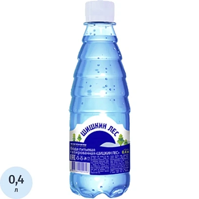 Вода питьевая Шишкин Лес газированная пэт, 0,4л