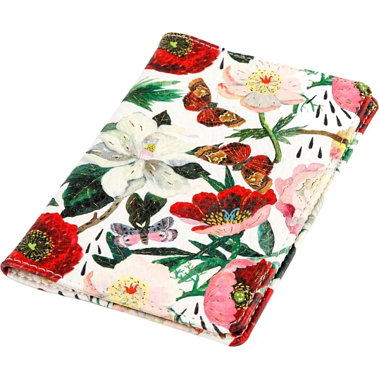 Обложка для паспорта FLORA.Пионы 3-620/02
