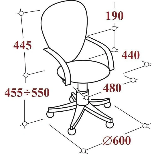 Кресло VB_Бюрократ CH-695N ткань черн TW-11/сетка черн TW-01 пластик