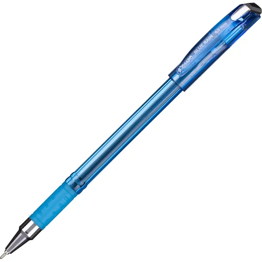 Ручка шариковая Комус Blue Rain, д.ш. 0,7 мм, гол.корп, манж., синяя