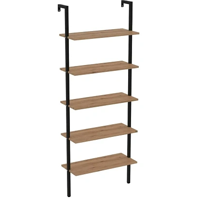 Стеллаж TI_пристенный Комус Онега-5 Дуб Вотан, 695х295х1810 мм