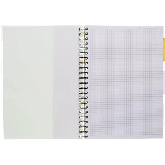 Бизнес-тетрадь 140л,кл,А4,SPIRAL BOOK Салатовый,евросп,обл.пл,раздел.84102