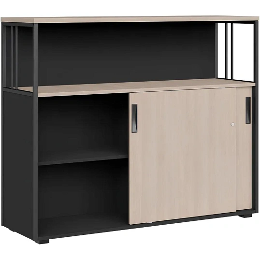 Шкаф-купе высокий К-Loft 241Н009 выс.1116 дуб скандин./графит