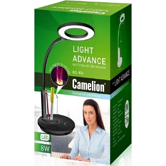 Светильник Camelion KD-826 C01 бел, 8 Вт, LED