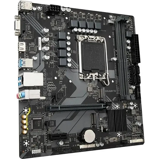 Материнская плата Gigabyte B760M H DDR4, s1700, B760, 2xDDR4-3200, mATX