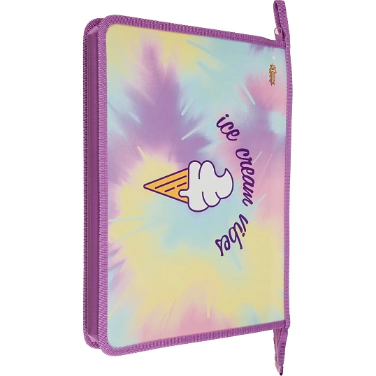 Папка для тетрадей Enjoy А4 на молнии,пластик,ПТ-813