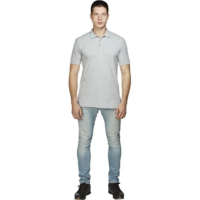 Рубашка Поло (190г.) кор.рукав серая (XXXL)