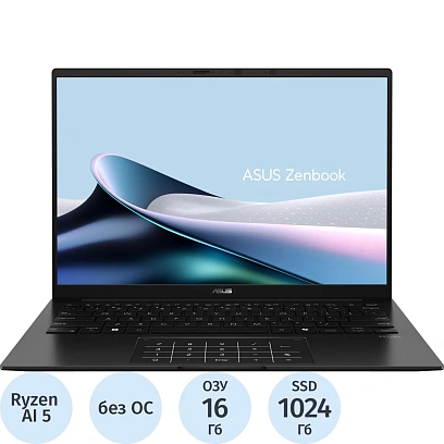 Ноутбук Asus UM3406GA-QD118(90NB17R1-M006D0)R5 AI 430/16Gb/1TB SSD/14/NoOS